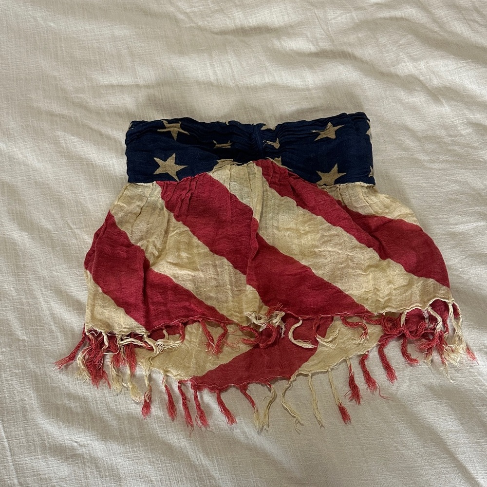 Denim & Supply Ralph Lauren Flag Print Mini Skirt